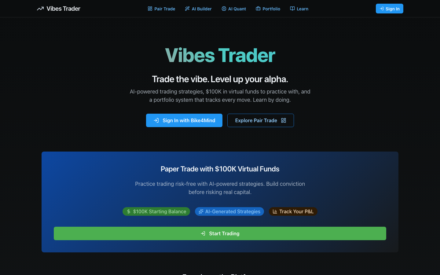 VibesTrader screenshot